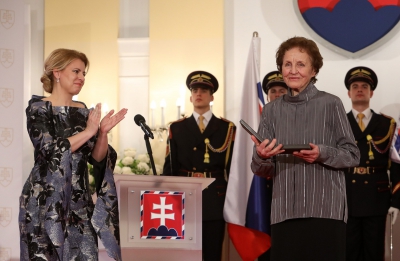Foto: Alžbetu Rajterovú ocenila prezidentka SR Zuzana Čaputová