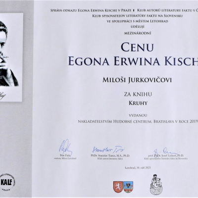 Foto: Publikácia Kruhy získala medzinárodnú Cenu Egona Erwina Kischa