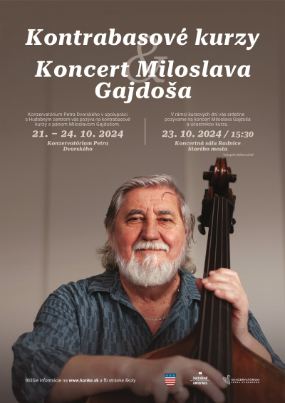 Foto: Kontrabasové kurzy a koncert Miloslava Gajdoša