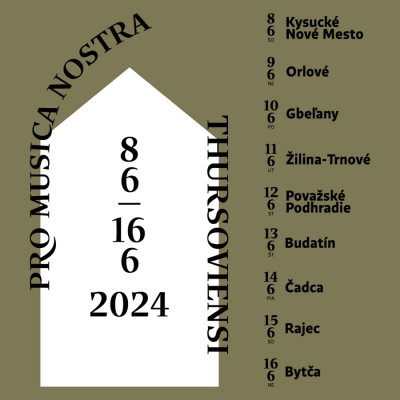 Foto: Pro musica nostra Thursoviensi 2024 - Tlačová správa