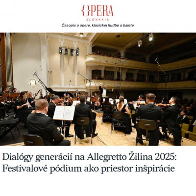 Foto: Recenzia: Dialógy generácií na Allegretto Žilina 2025
