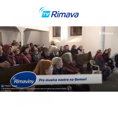 Foto: Reportáž TV Rimava: Pro musica nostra na Gemeri