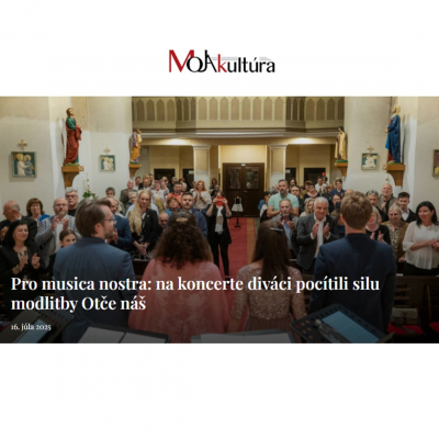 Foto: Recenzia: Pro musica nostra: na koncerte diváci pocítili silu modlitby Otče náš