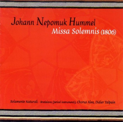 Foto 1: Johann Nepomuk Hummel: Missa solemnis (1806)