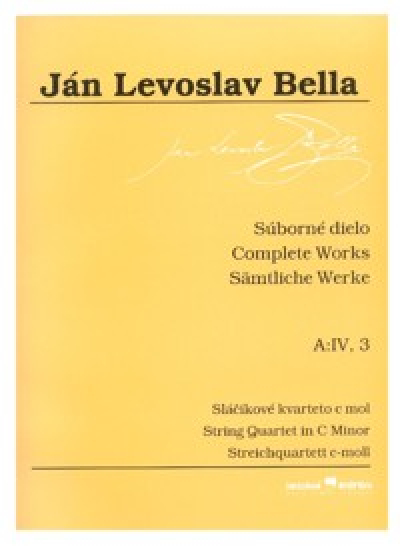 Complete Works, A:IV, 3, String Quartet in C Minor