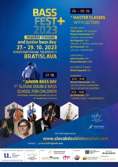 Foto: BASS FEST+ 2023 – „JUNIOR BASS DAY“ bude zavŕšený open air koncertom na Michalskej 10