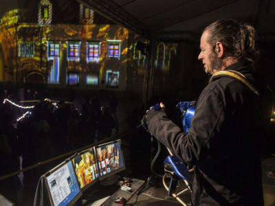 Photo: Melos-Ethos 2015: Serge de Laubier & Electronic Joystick Orchestra