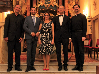 Foto: Po recitáli v rámci festivalu Slovenské historické organy, Stupava – Mást