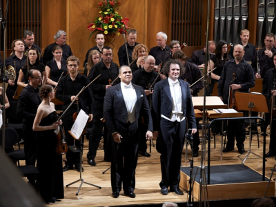 Foto: F. Bandžak, barytón; P. Valentovič, dirigent