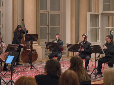 Foto: MusXchange - komorný projekt SMO+NJO - 16. 03. 2023, Zrkadlová sieň Primaciálneho paláca Bratislava