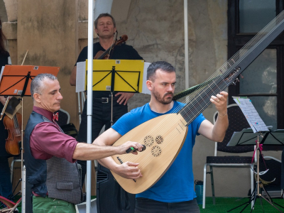 Photo: The strings are playing