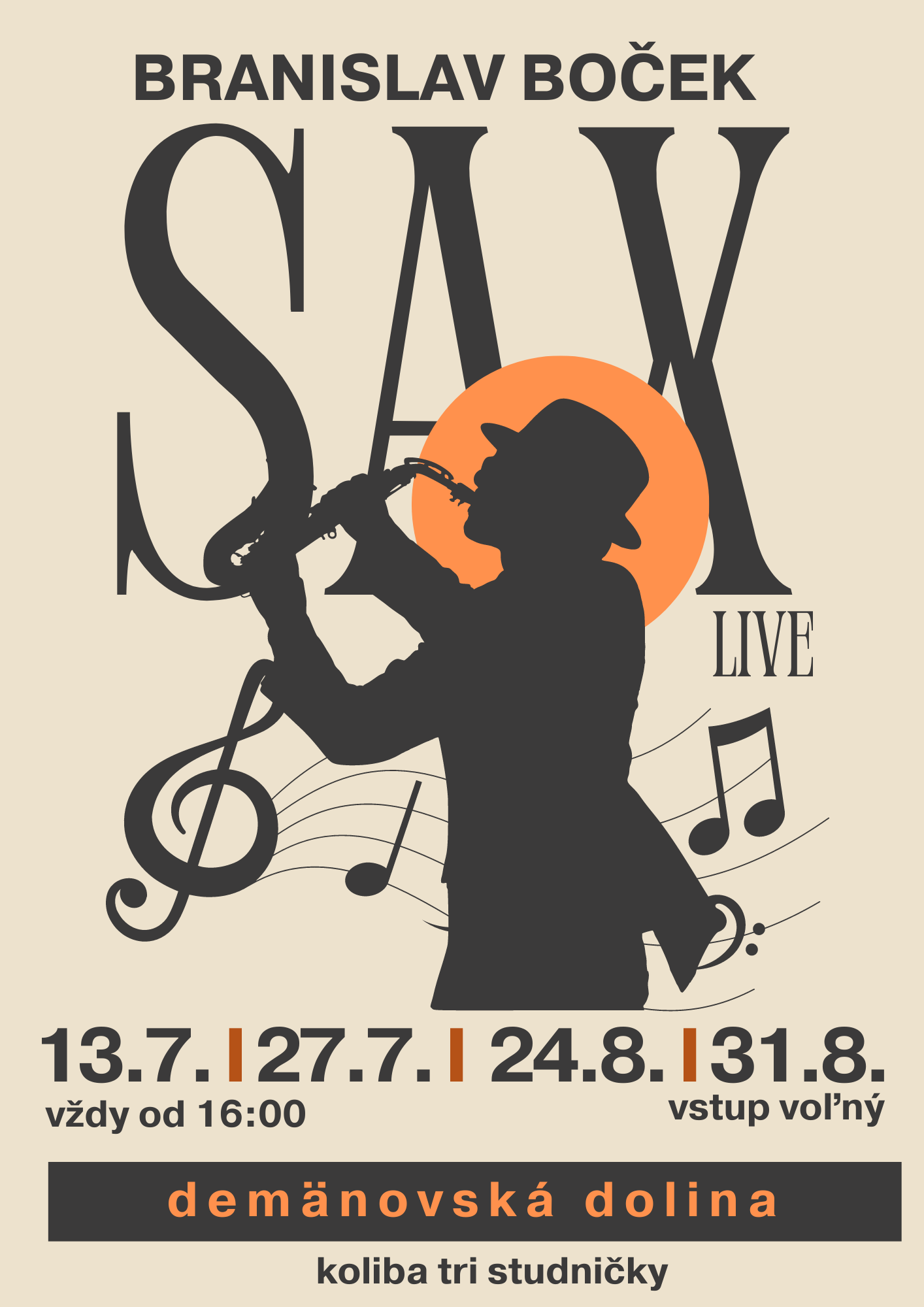 Sax live na Kolibe Tri Studničky